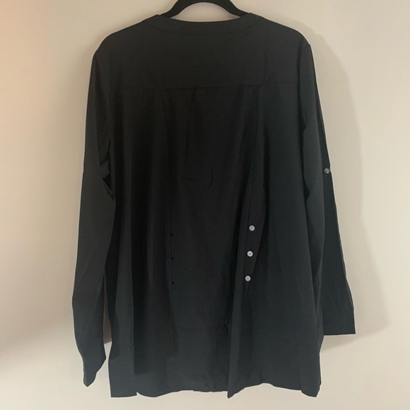 *LAST ONE* Mandy Lace Panel Split Neck Blouse - Picture 11 of 13